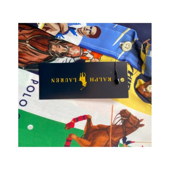 VTG POLO RALPH LAUREN STADIUM RETRO CHARIOTS OLYMPIC 1992 TENNIS SHIRT SMALL - Picture 4 of 8